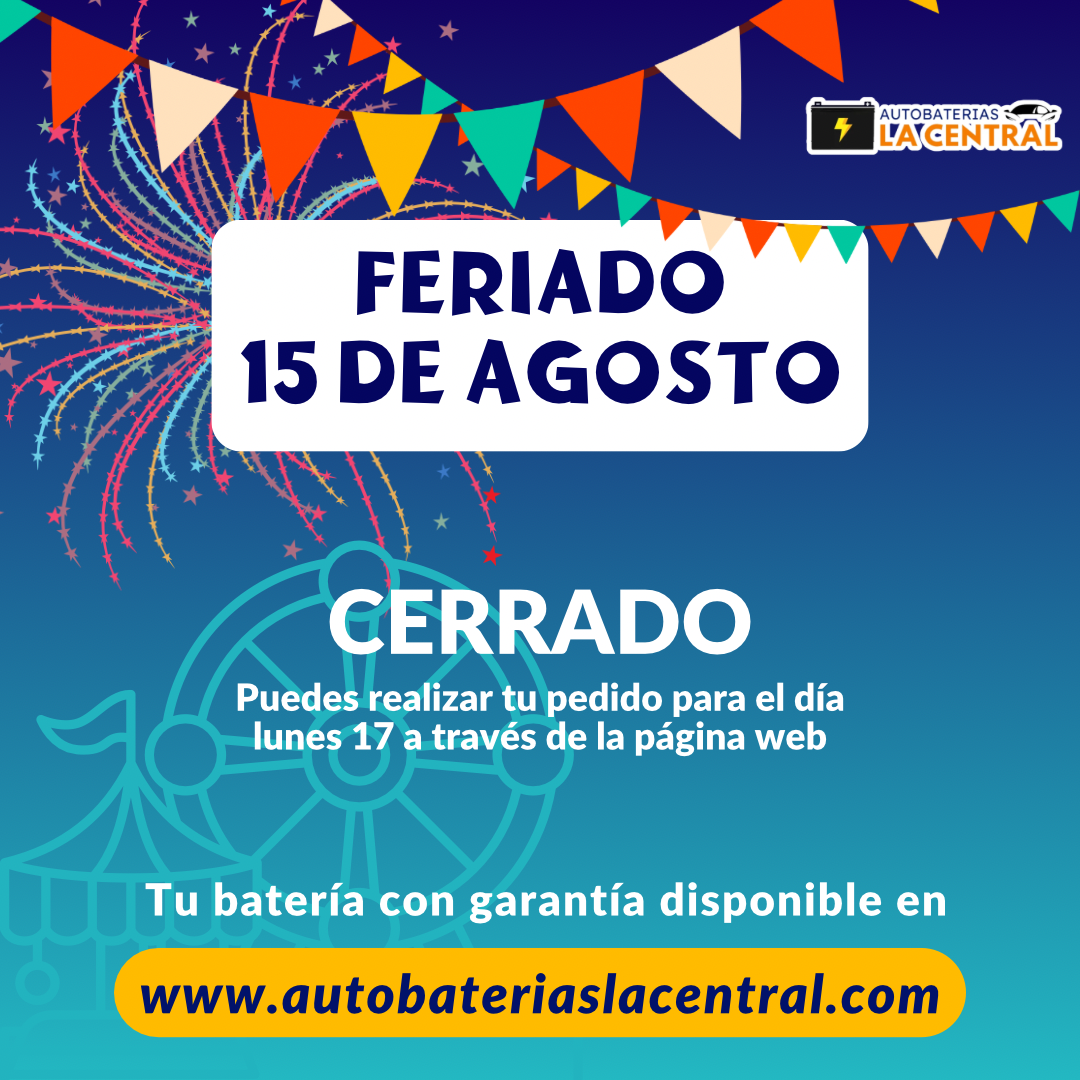 Horario Feriado 15 de agosto 2026